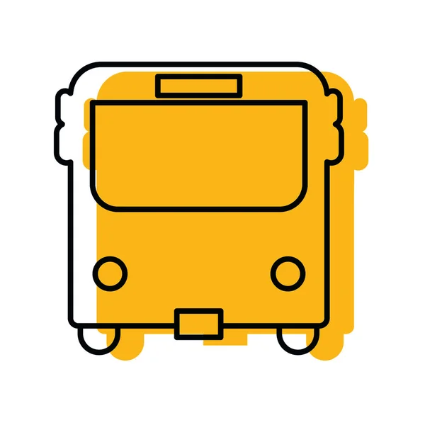 Trasporto Concetto Bus Cartone Animato Vettore Illustrazione Grafica — Vettoriale Stock