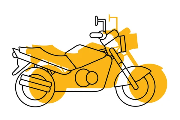 Transportation Concept Motorcycle Cartoon Vector Illustration Graphic Design — Stock Vector