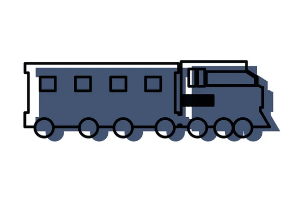 Transport Concept Tåg Tecknade Vektor Illustration Grafisk Design — Stock vektor