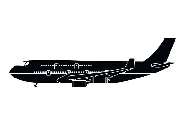 Dopravní Koncepce Letadlo Kreslené Vektorové Ilustrace Grafický Design — Stockový vektor