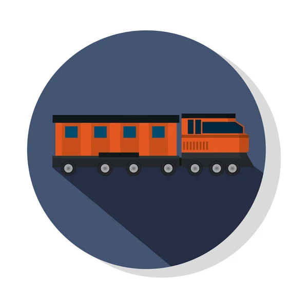 Conceito Transporte Trem Desenho Animado Vetor Ilustração Design Gráfico — Vetor de Stock