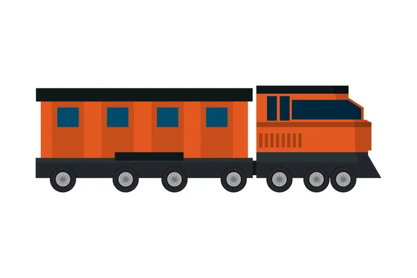 Transportation Concept Train Cartoon Vector Illustration Graphic Design — Stock Vector