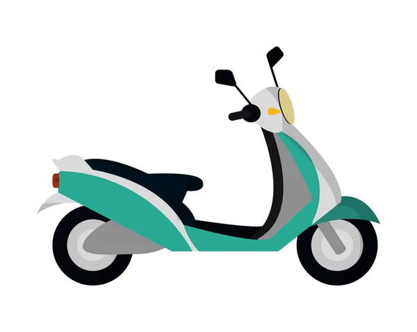 Transportation Concept Scooter Motorcycle Cartoon Vector Illustration Graphic Design — Stock Vector