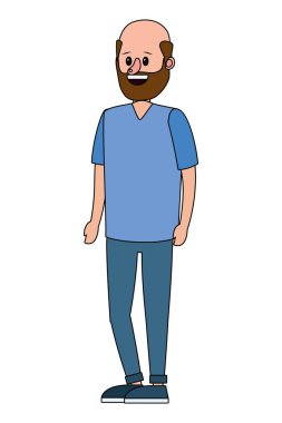 adam vücut karikatür vektör çizim grafik tasarım