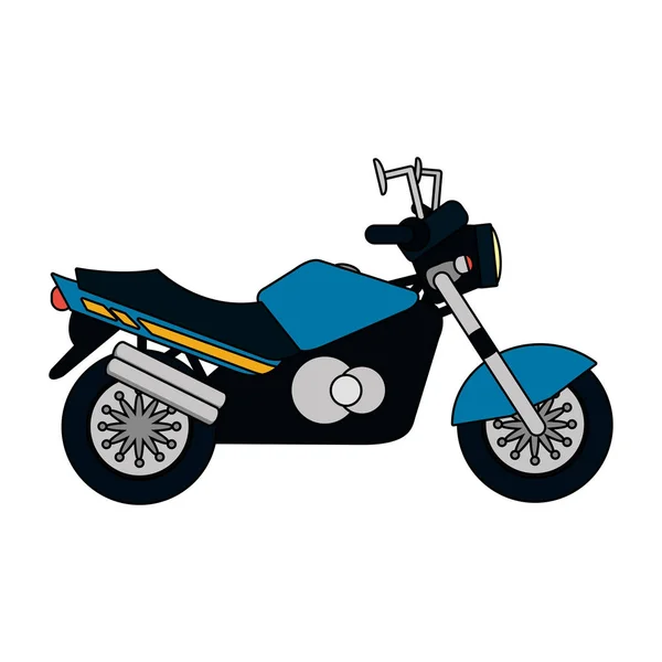 Concepto Transporte Motocicleta Dibujos Animados Vector Ilustración Diseño Gráfico — Archivo Imágenes Vectoriales