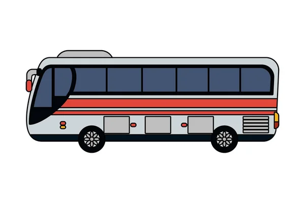 Transport Konceptet Buss Tecknade Vektor Illustration Grafisk Design — Stock vektor