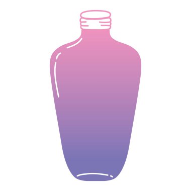 renk siluet uzun mason kavanoza korumak stil vektör çizim