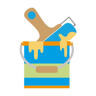 renkli boya rulo sanat tasarım vektör çizim ile olabilir