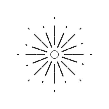 satır doğal kuvvetli güneş ışığı ile soyut ray tasarlamak vektör