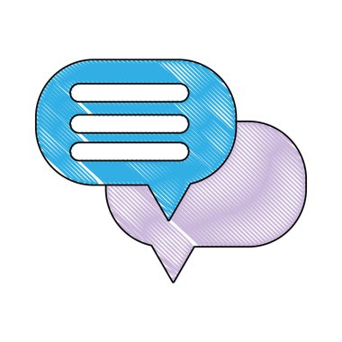 rendelenmiş sohbet kabarcıklar metin notları mesaj vektör çizim