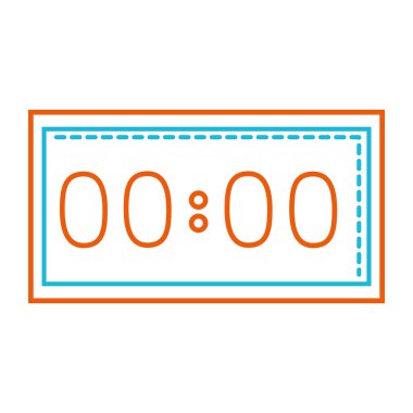 renkli spor saat nesne rekabet ekipman vektör çizim