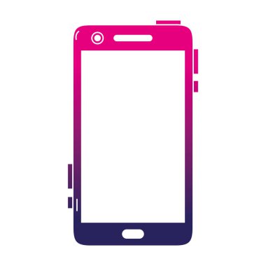 Arama ve iletişim vektör çizim konuşmak siluet smartphone teknoloji