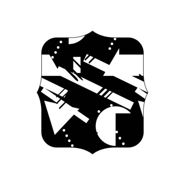 geometrik soyut stili arka plan vektör çizim ile kontur quadrate