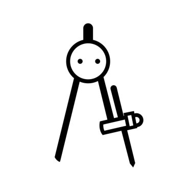 kontur pusula Okulu nesne eğitim tasarlamak vektör