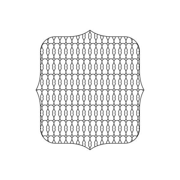 Zeilenquadrat Mit Grafischer Nahtloser Dekoration Hintergrund Muster Vektor Illustration — Stockvektor
