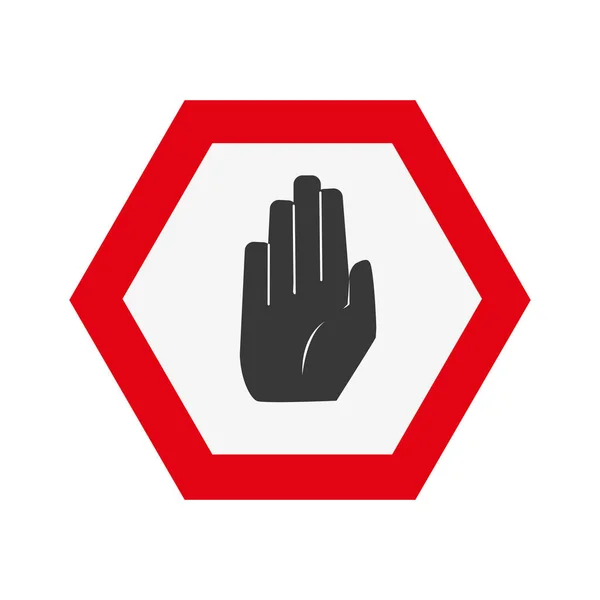 Avvisi Metallici Avvertimento Colorati Con Illustrazione Vettoriale Stop Sign — Vettoriale Stock