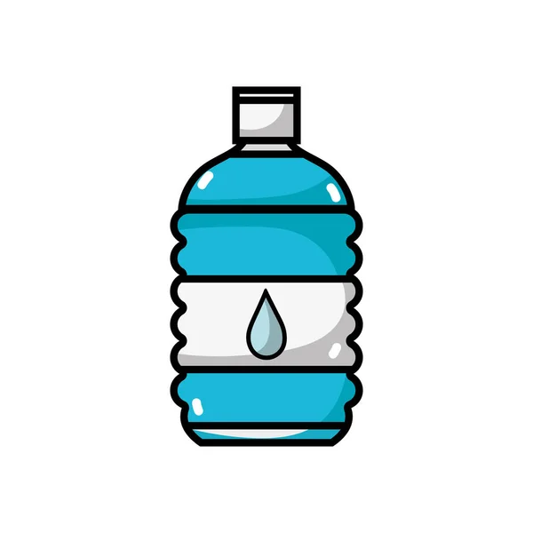 水のボトルを飲むと健康的な液体ベクトル イラスト — ストックベクタ