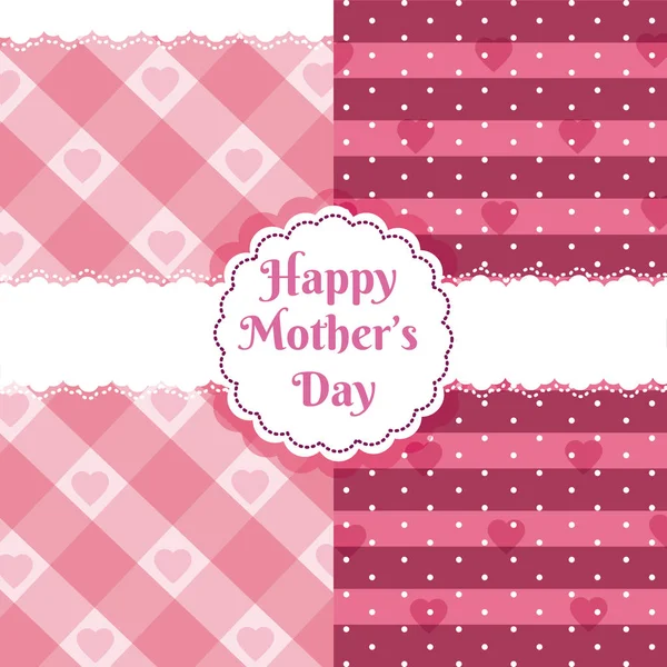 Happy Mothers Day Cute Pattern Icon Vector Illustration Graphic Design — Stock Vector