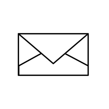 E-posta mektup ve mesaj Tema izole tasarım vektör çizim zarf