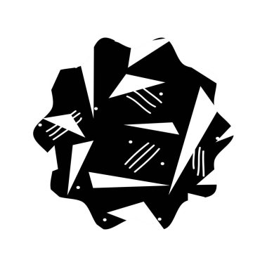 memphis soyut tasarım arka plan vektör çizim ile kontur yıldızı