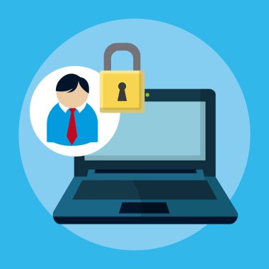 Veri merkezi Kullanıcı kavramı vektör çizim grafik tasarım