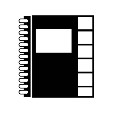 okul eğitim tasarım vektör çizim nesnesine kontur defter