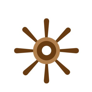 Dümen gemi deniz nesne tasarlamak vektör