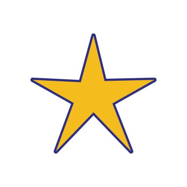 tam renkli güzel parlak yıldız sanat tasarlamak vektör