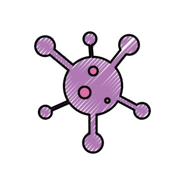 rendelenmiş web dijital virüs bilgisayar teknoloji vektör çizim