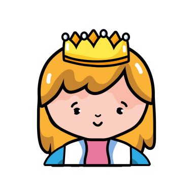 Prenses kraliyet İngiltere ve İmparatorluk Tema izole tasarım vektör çizim