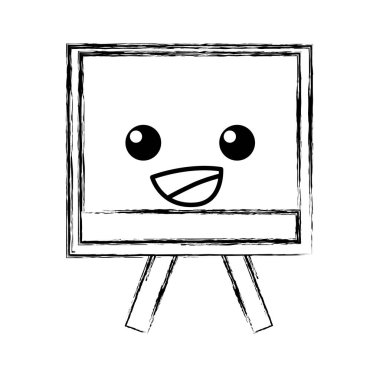 mutlu ve sevimli kurulu nesne kawaii vektör çizim şekil