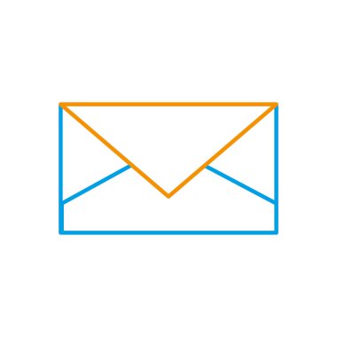 E-posta mektup ve mesaj Tema izole tasarım vektör çizim zarf