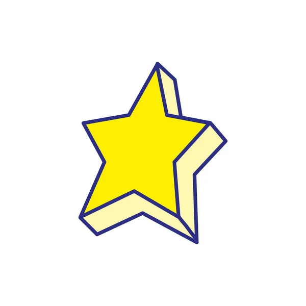 Star Decoration Award Success Theme Isolated Design Illustration Vectorielle — Image vectorielle