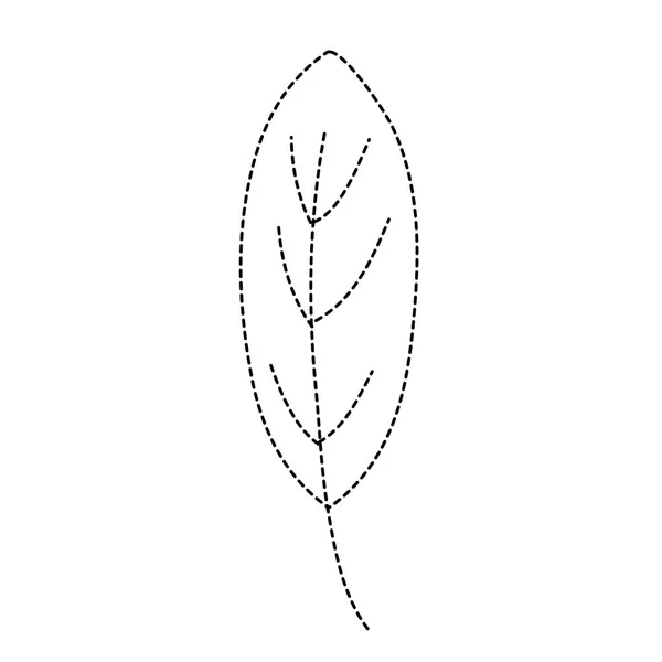 点線図形熱帯と自然木葉デザイン ベクトル図 — ストックベクタ