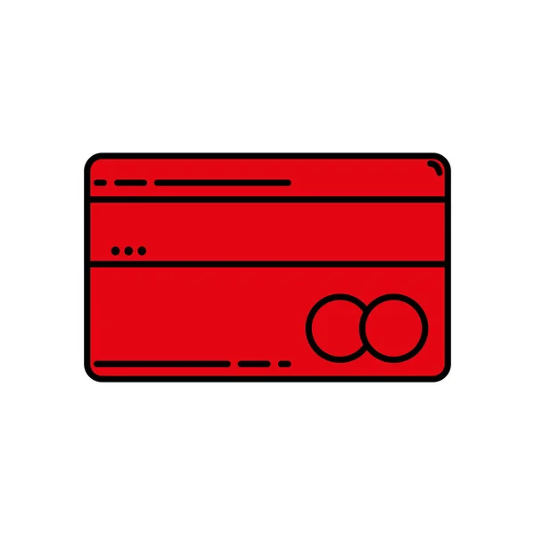 Finanzieren Elektronische Kreditkarte Geschäftsvektor Illustration — Stockvektor