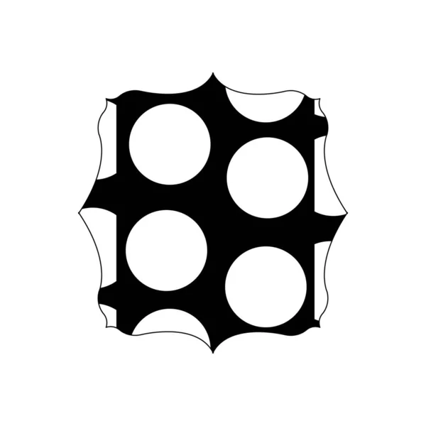 Περίγραμμα Τετράγωνο Εικονογράφηση Διάνυσμα Φόντο Γεωμετρικό Σχήμα Μέμφις — Διανυσματικό Αρχείο