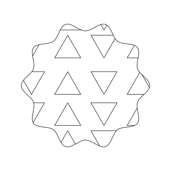 Linienstern Mit Grafischer Geometrischer Darstellung Des Hintergrundvektors — Stockvektor