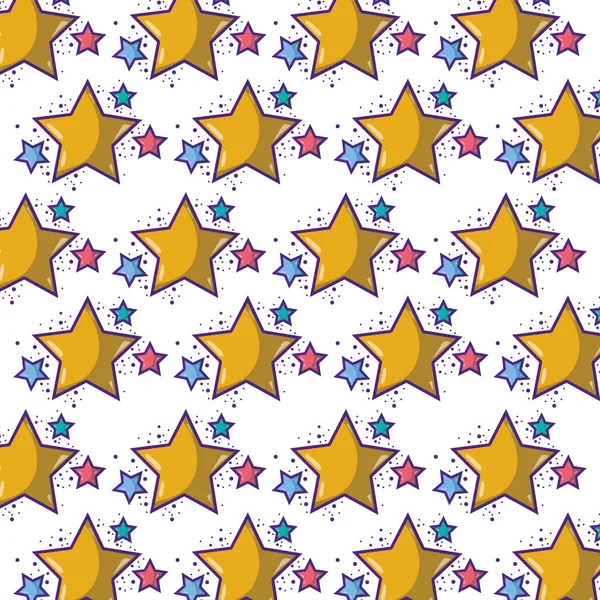 Estrellas Brillantes Espacio Brillo Fondo Diseño Vector Ilustración — Vector de stock