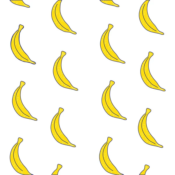 Cor Completa Deliciosa Banana Fruta Fundo Design Vetor Ilustração —  Vetores de Stock