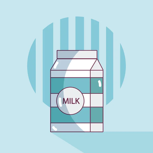 Milch Box Trinken Produkt Vektor Illustration Grafik Design — Stockvektor