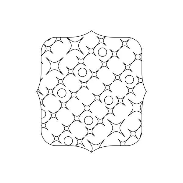 Quadrate Ligne Avec Illustration Vectorielle Créative Décoration Arrière Plan Sans — Image vectorielle