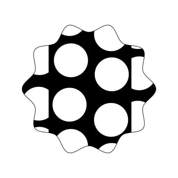 メンフィス幾何学的図形の背景ベクトル図と輪郭の星 — ストックベクタ