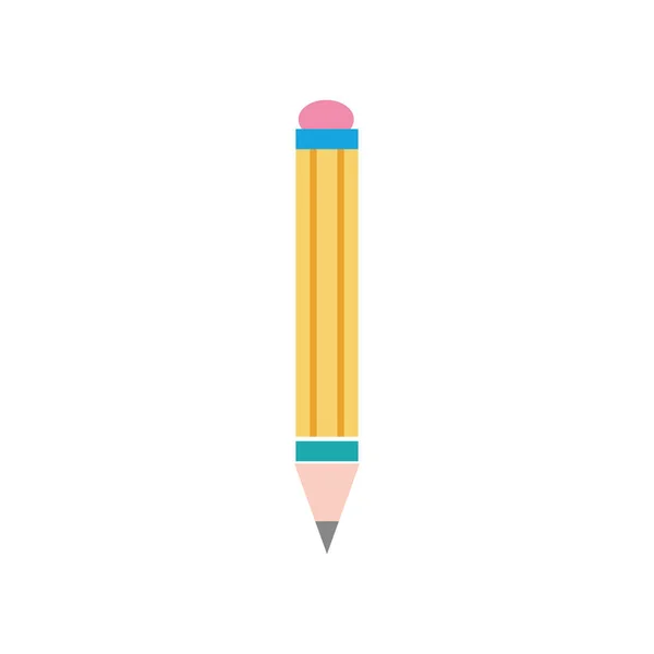 Éducation Colorée École Crayon Pour Étudier Illustration Vectorielle Ustensile — Image vectorielle