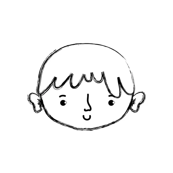 Хлопчик Дитинства Маленькі Люди Тема Ізольований Дизайн Векторні Ілюстрації — стоковий вектор