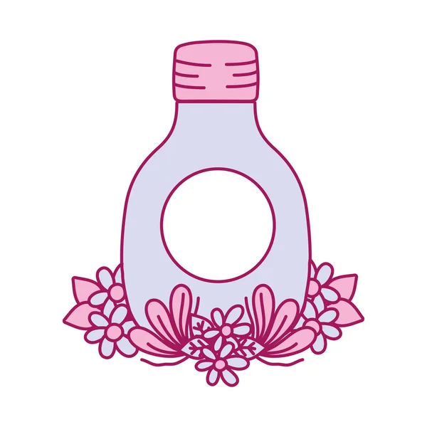 Vidro Pedreiro Com Flores Leves Desenho Ilustração Vetorial — Vetor de Stock