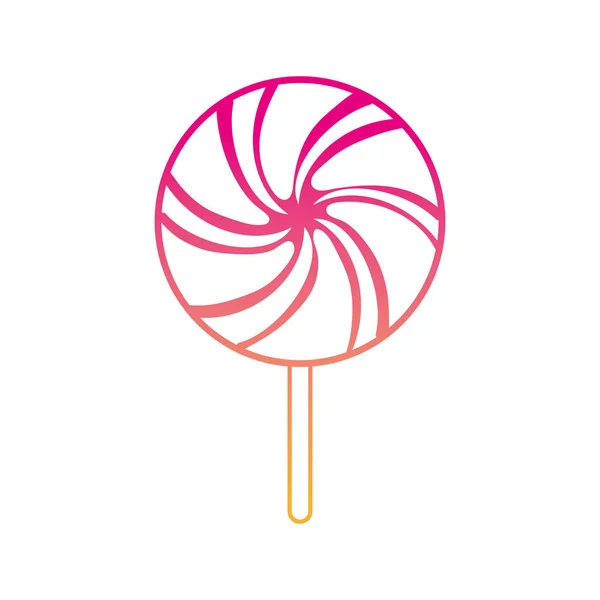 剪影美味的糖果甜焦糖美味向量例证 — 图库矢量图片