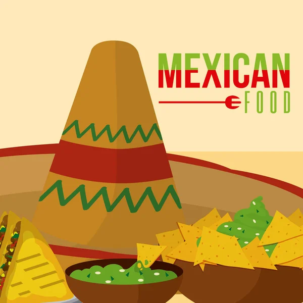 Carte Menu Alimentaire Mexicaine Illustration Vectorielle Graphisme — Image vectorielle