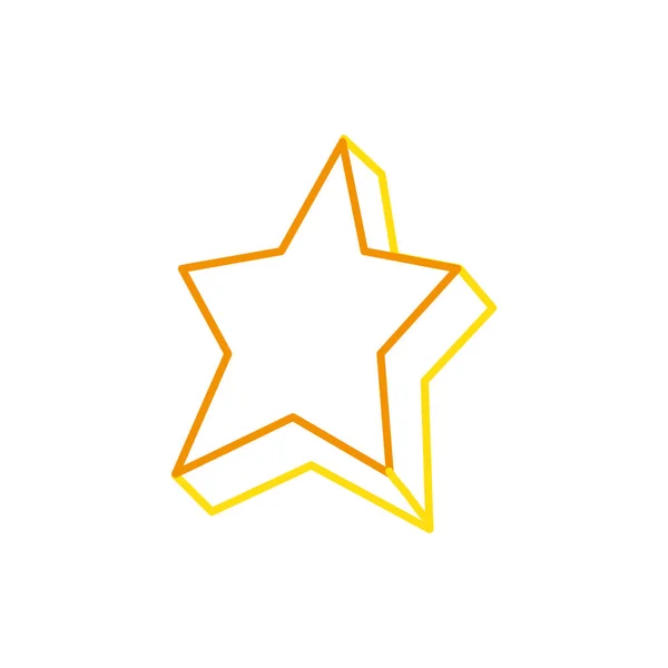 Star Decoration Award Success Theme Isolated Design Illustration Vectorielle — Image vectorielle