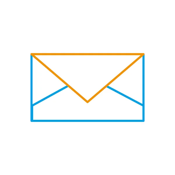 电子邮件和邮件主题的信封隔离的设计向量例证 — 图库矢量图片