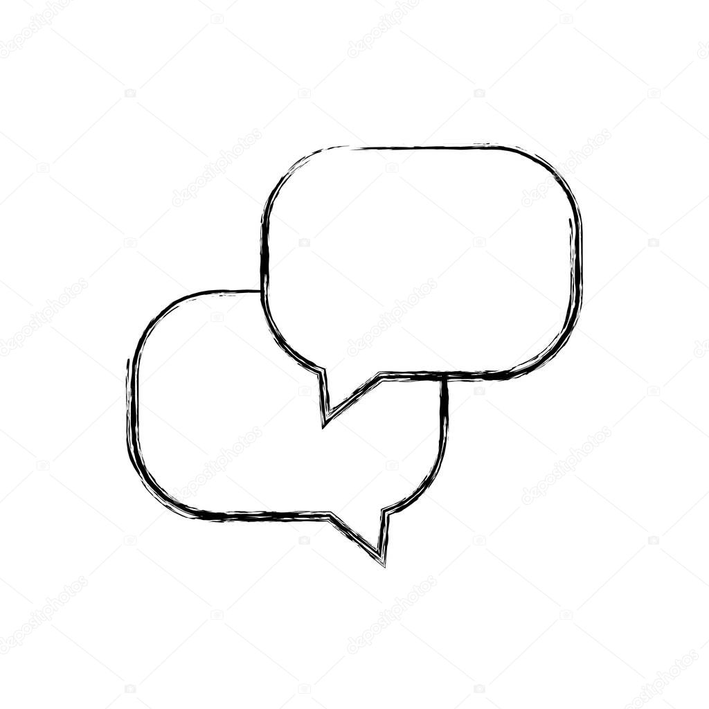 figure chat bubbles message text notes vector illustration